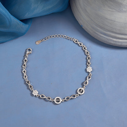 Silver Ladies Anklat