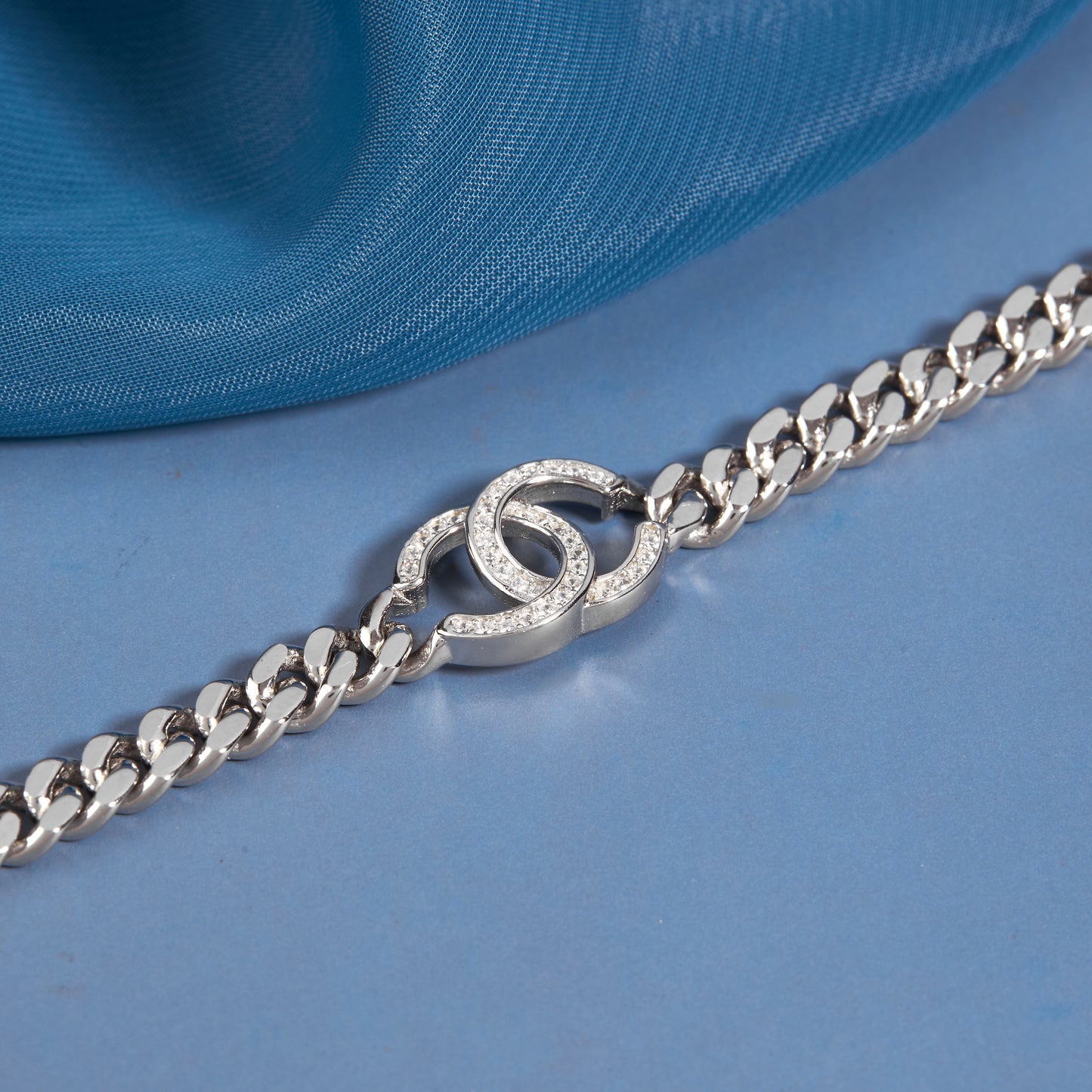 Simple Silver Ladies Bracelate