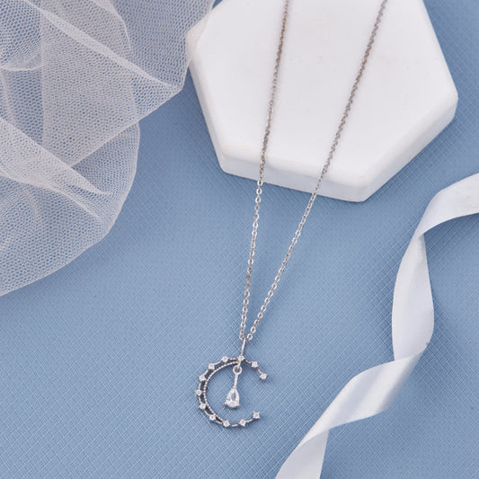 Moon Water Drop Chain Pendant