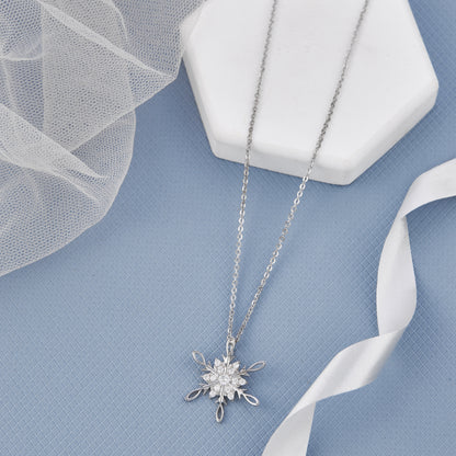 Ice Snowflake Chain Pendant