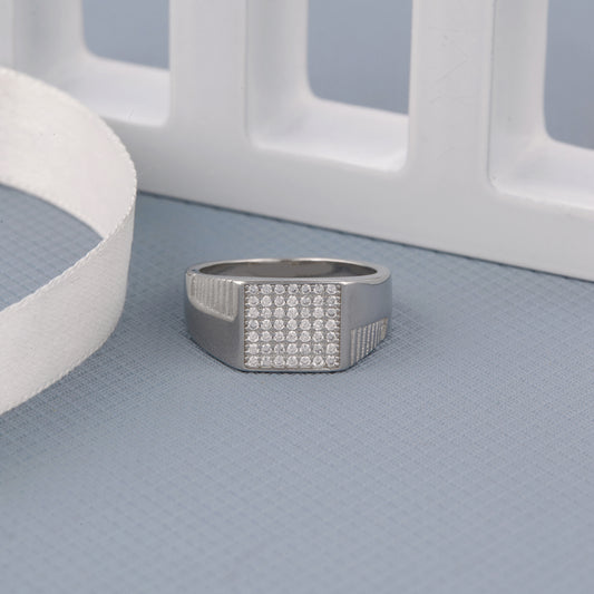 Casual Men's Diamond Ring