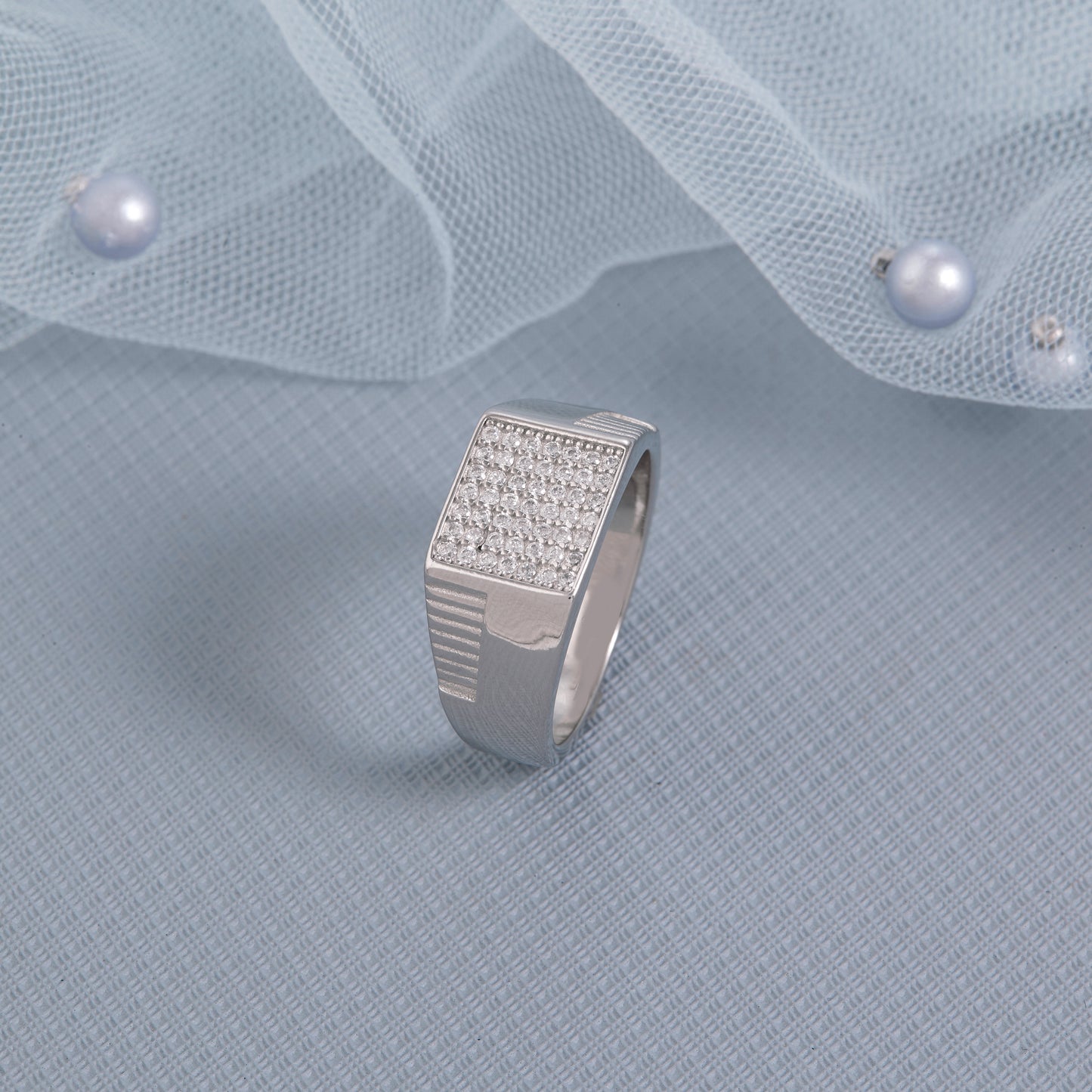 Casual Men's Diamond Ring