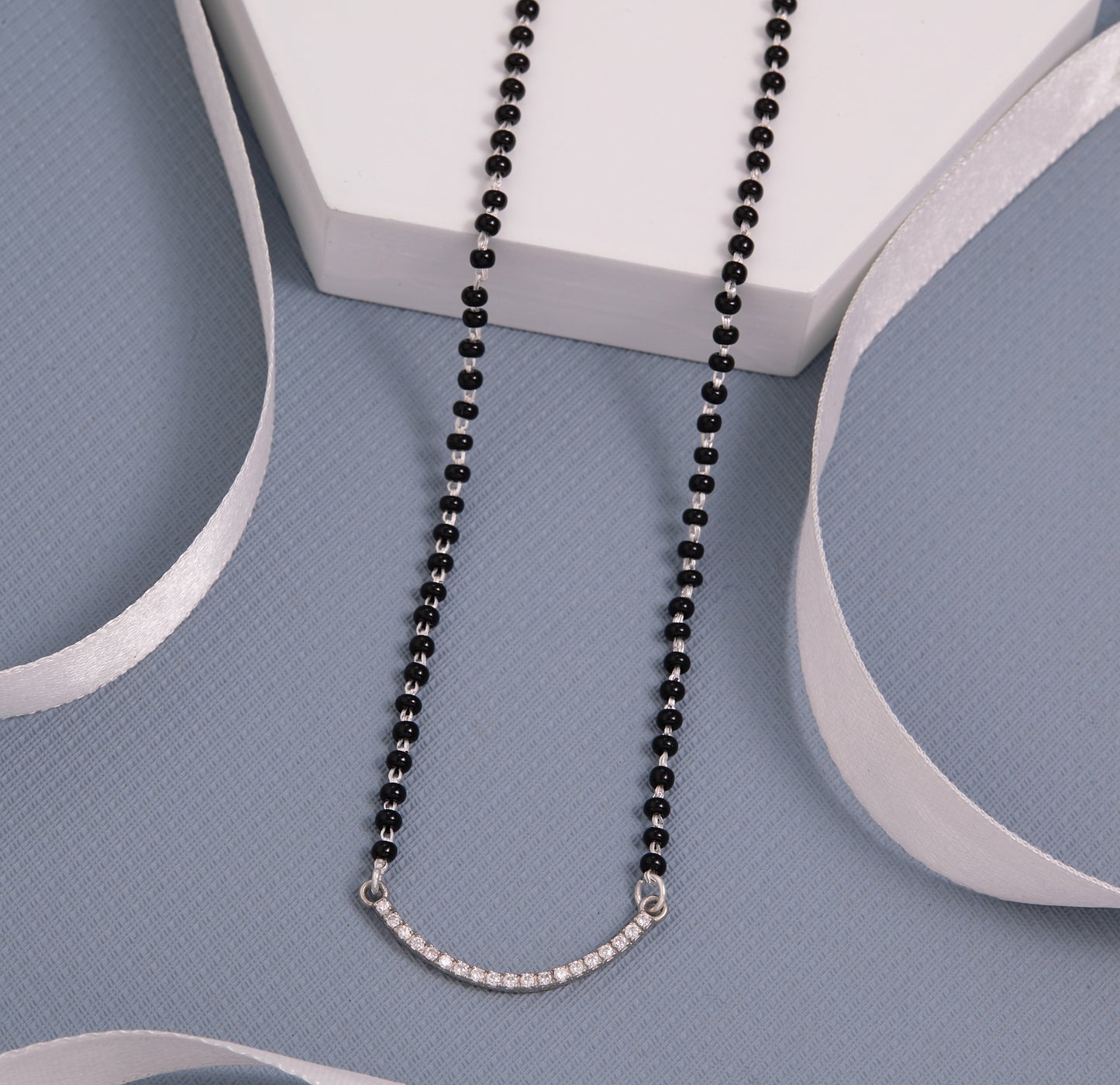 Simple Silver Mangalsutra