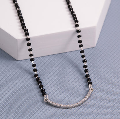 Simple Silver Mangalsutra