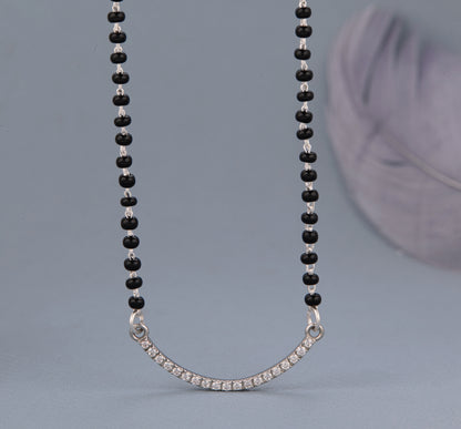 Simple Silver Mangalsutra