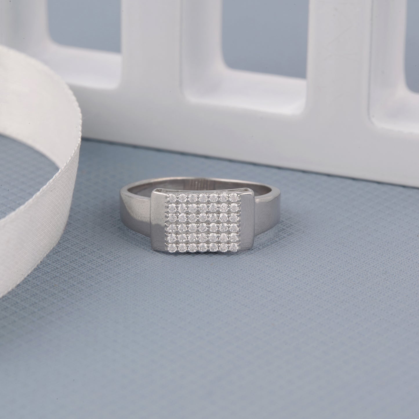 Men's Simple Diamond Ring