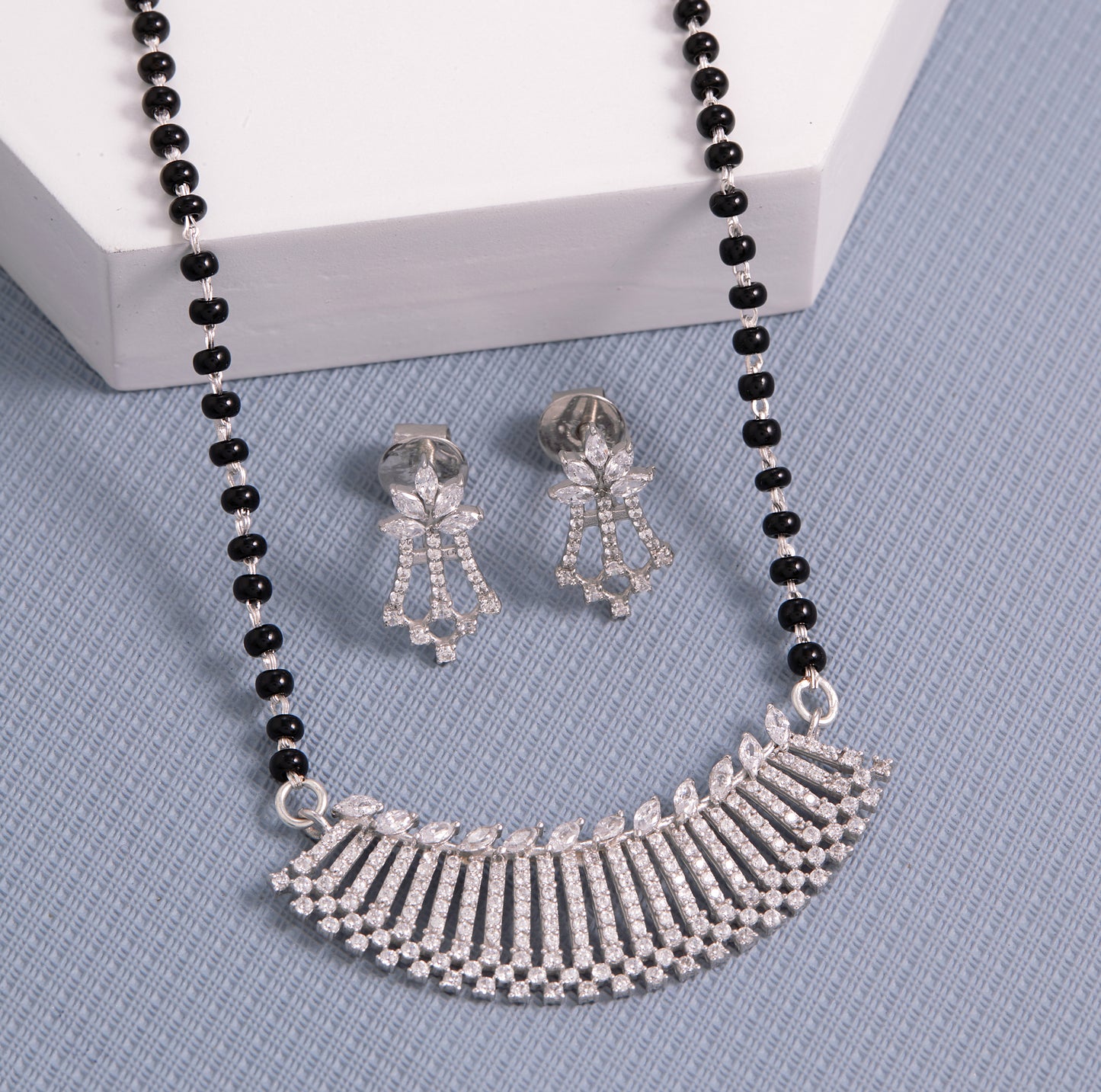 Heavy Silver Mangalsutra