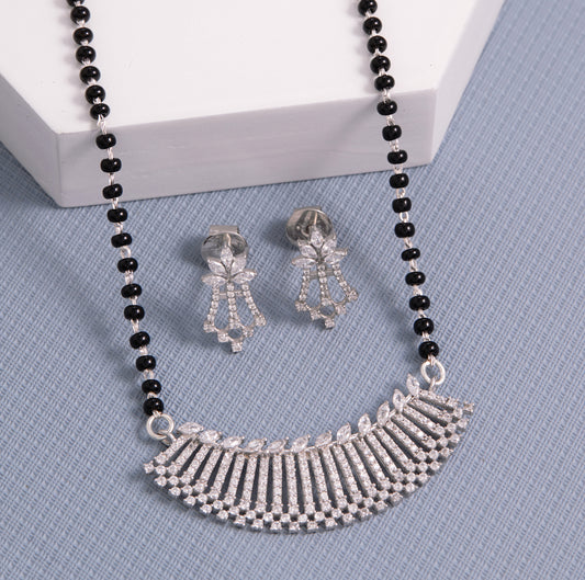 Heavy Silver Mangalsutra