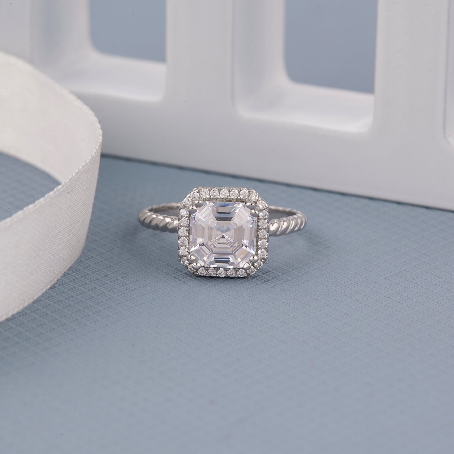 Ladies Square Diamond Ring