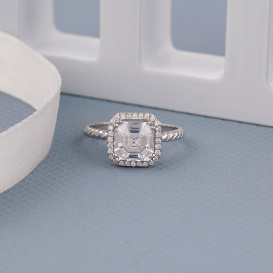 Ladies Square Diamond Ring