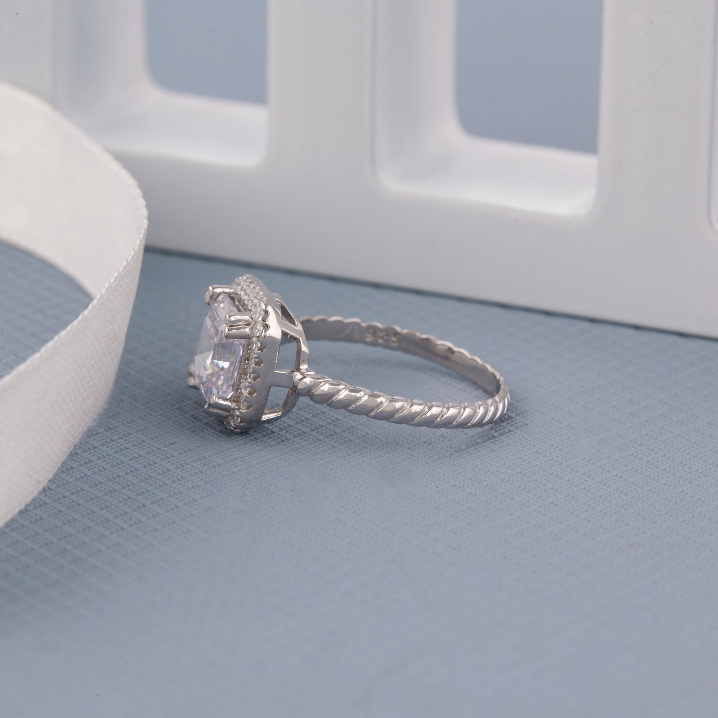 Ladies Square Diamond Ring