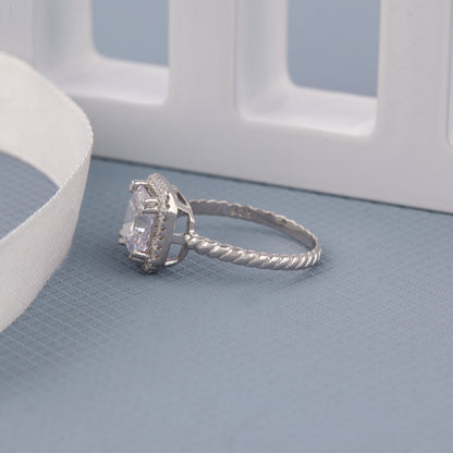 Ladies Square Diamond Ring