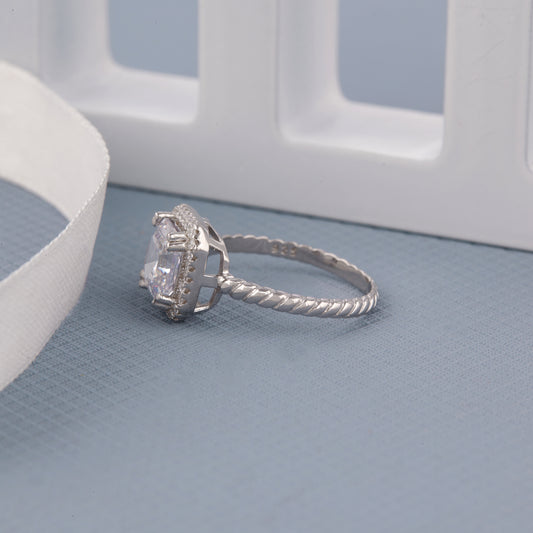Ladies Square Diamond Ring