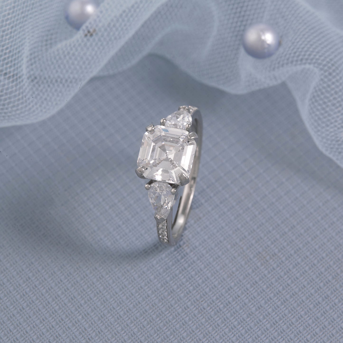 Ladies Square Diamond Ring