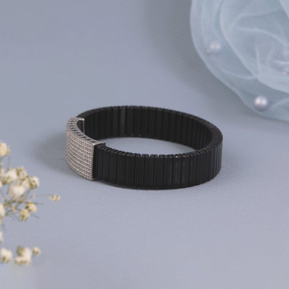 Diamond Silver Rolexbelt Bracelate