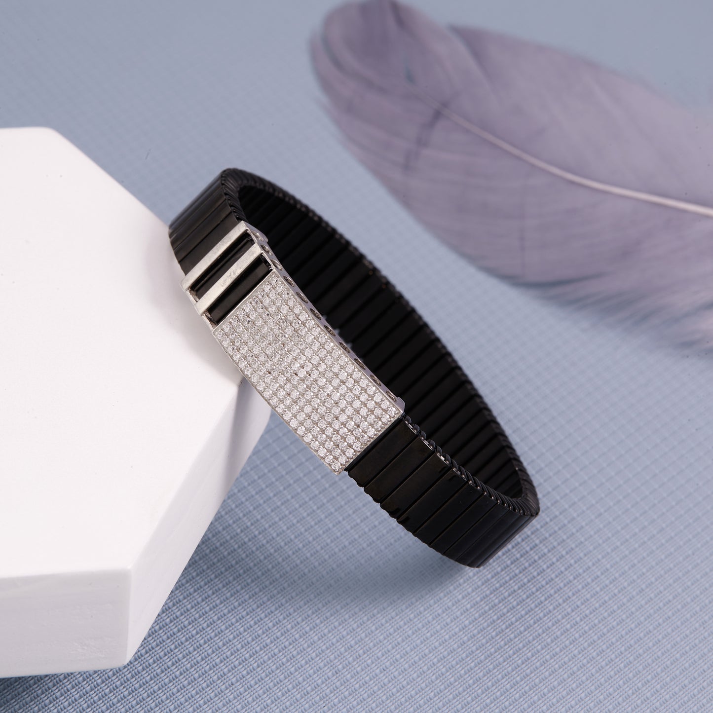 Diamond Silver Rolexbelt Bracelate