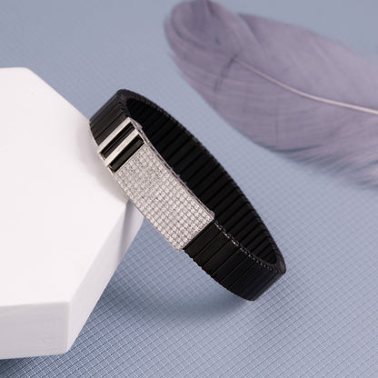 Diamond Silver Rolexbelt Bracelate