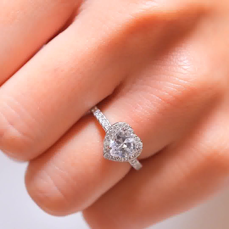 Heart-Shaped Diamond Ring