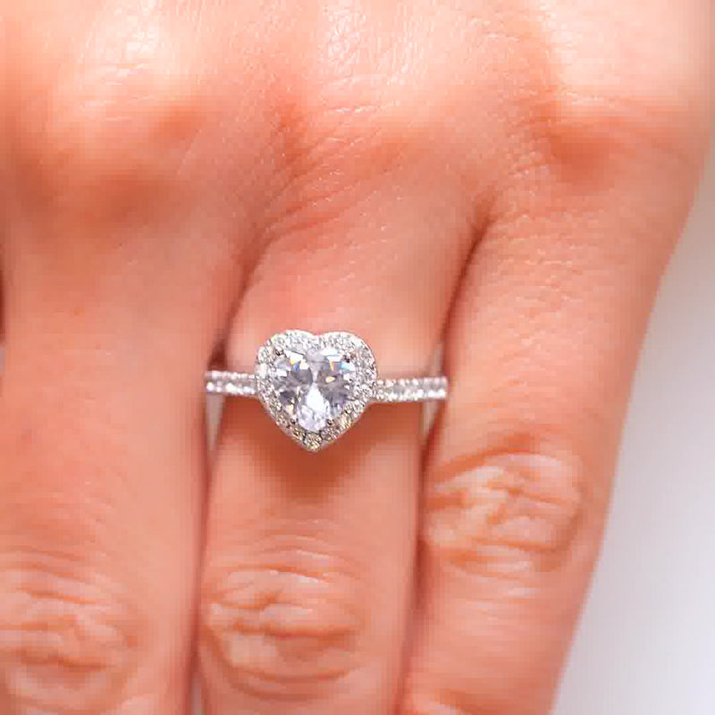 Heart-Shaped Diamond Ring