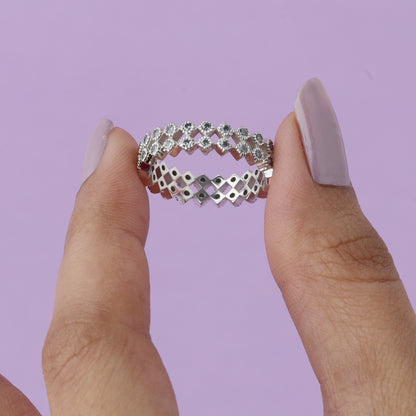 Silver Brilliance Diamond Ring
